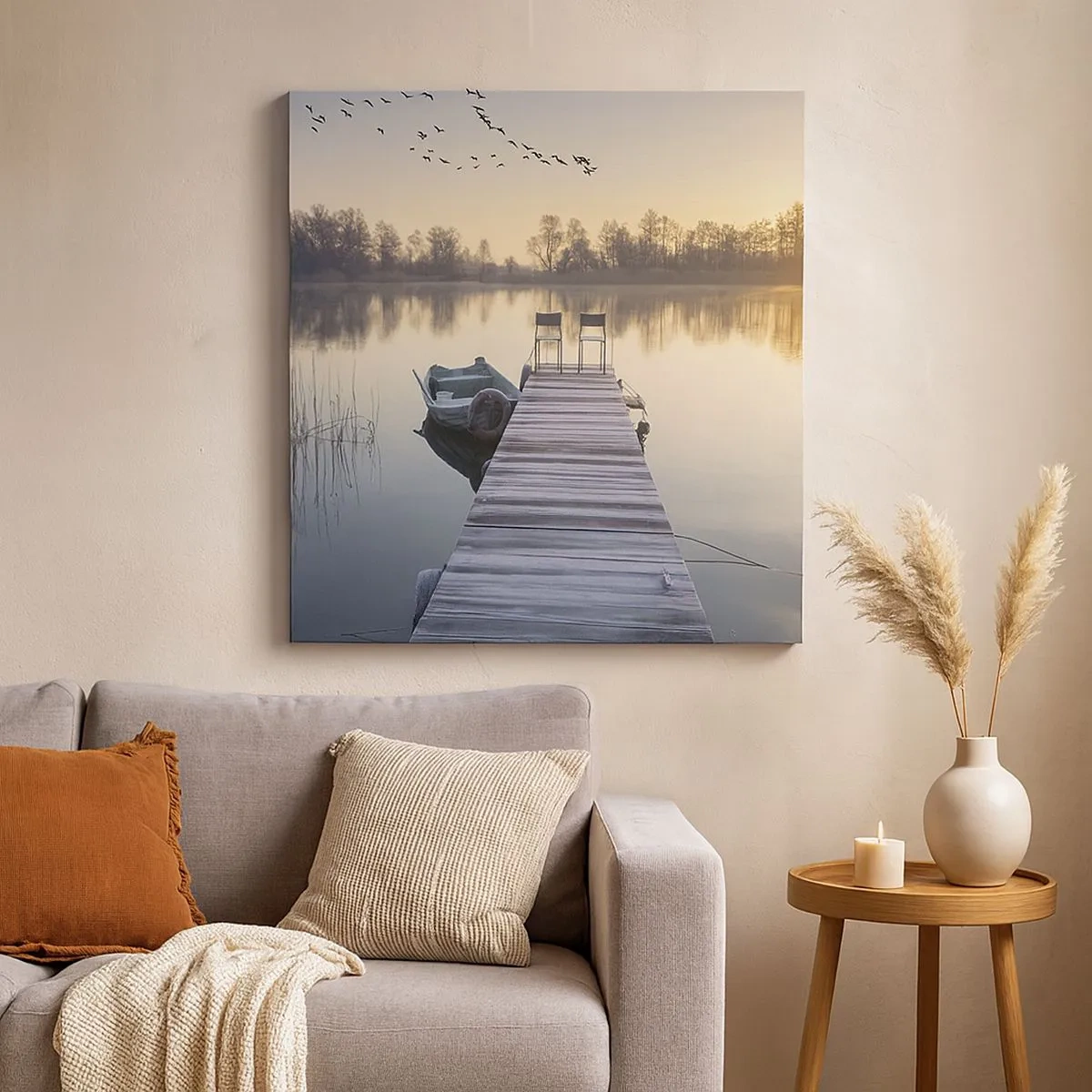 Impression sur toile - Image sur toile - Je reviendrai - 30x30 cm