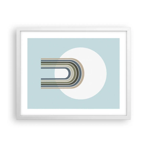 Affiche dans un cadre blanc - Poster - Attraction irrésistible - 50x40 cm