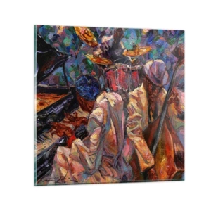 Impression sur verre - Image sur verre - Dans le même tempo - 30x30 cm