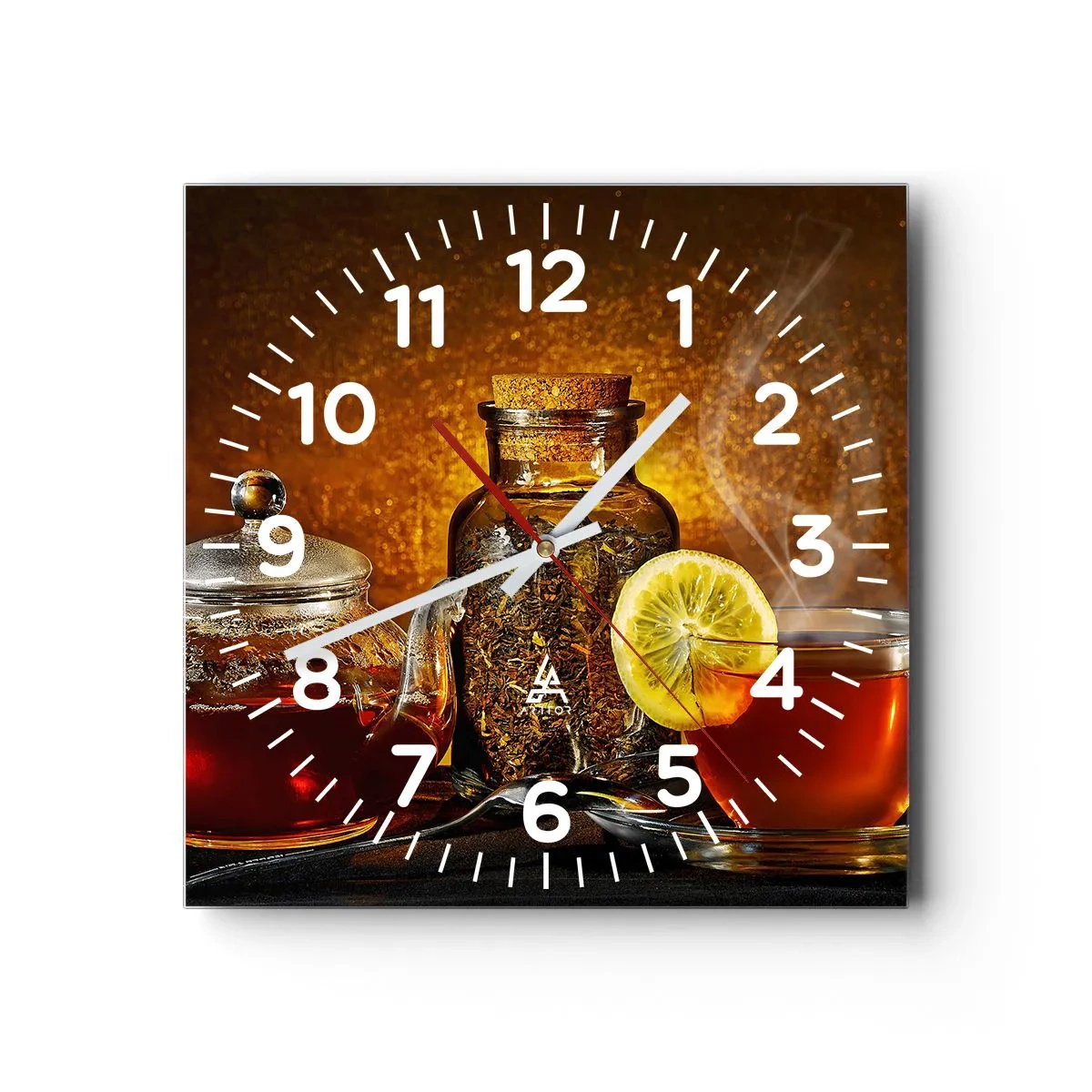 Horloge murale - Pendule murale - Dans le style des maîtres hollandais - 30x30 cm