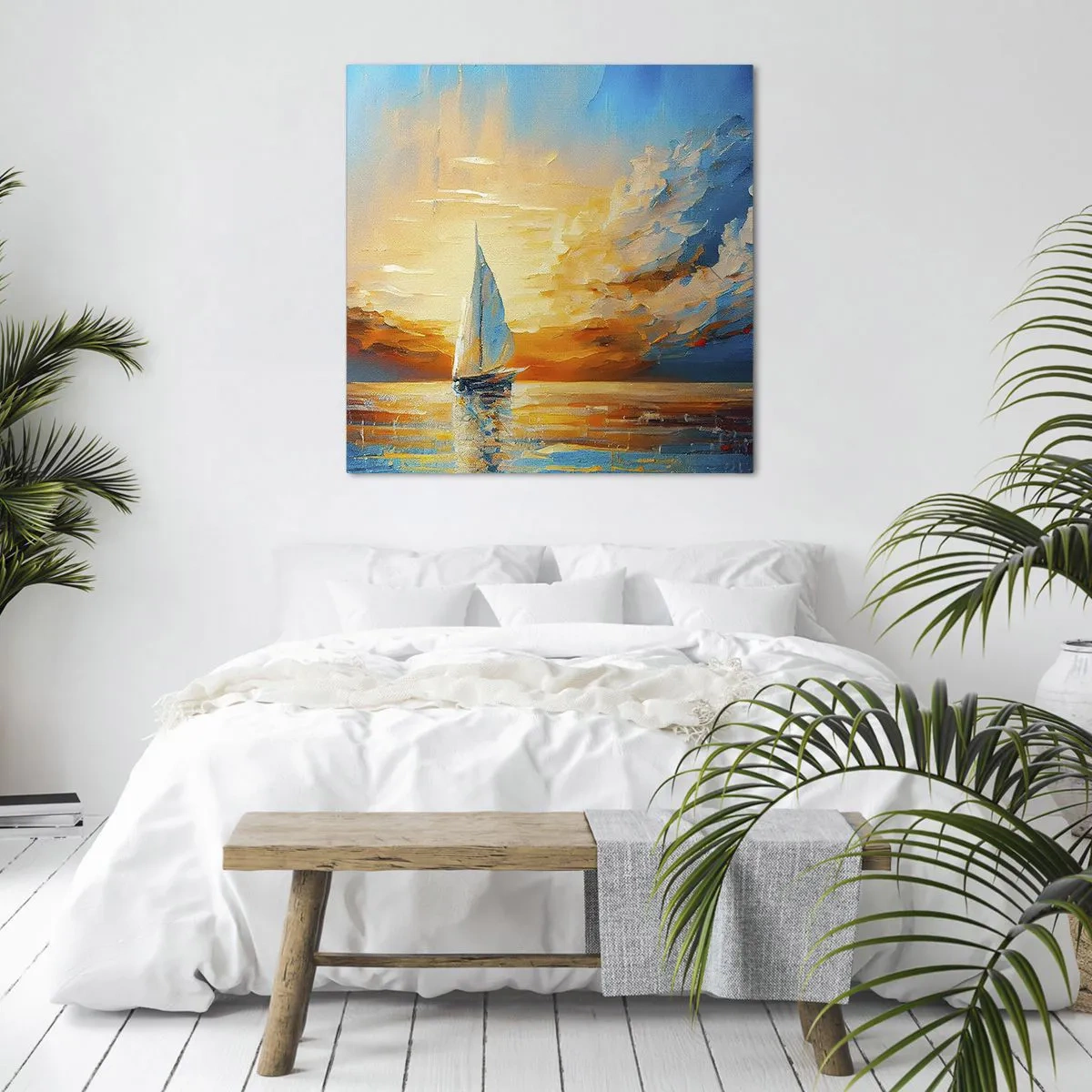 Impression sur toile - Image sur toile - Expédition en or - 60x60 cm