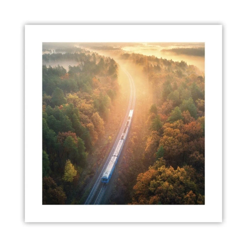 Affiche - Poster - Voyage printannier - 40x40 cm