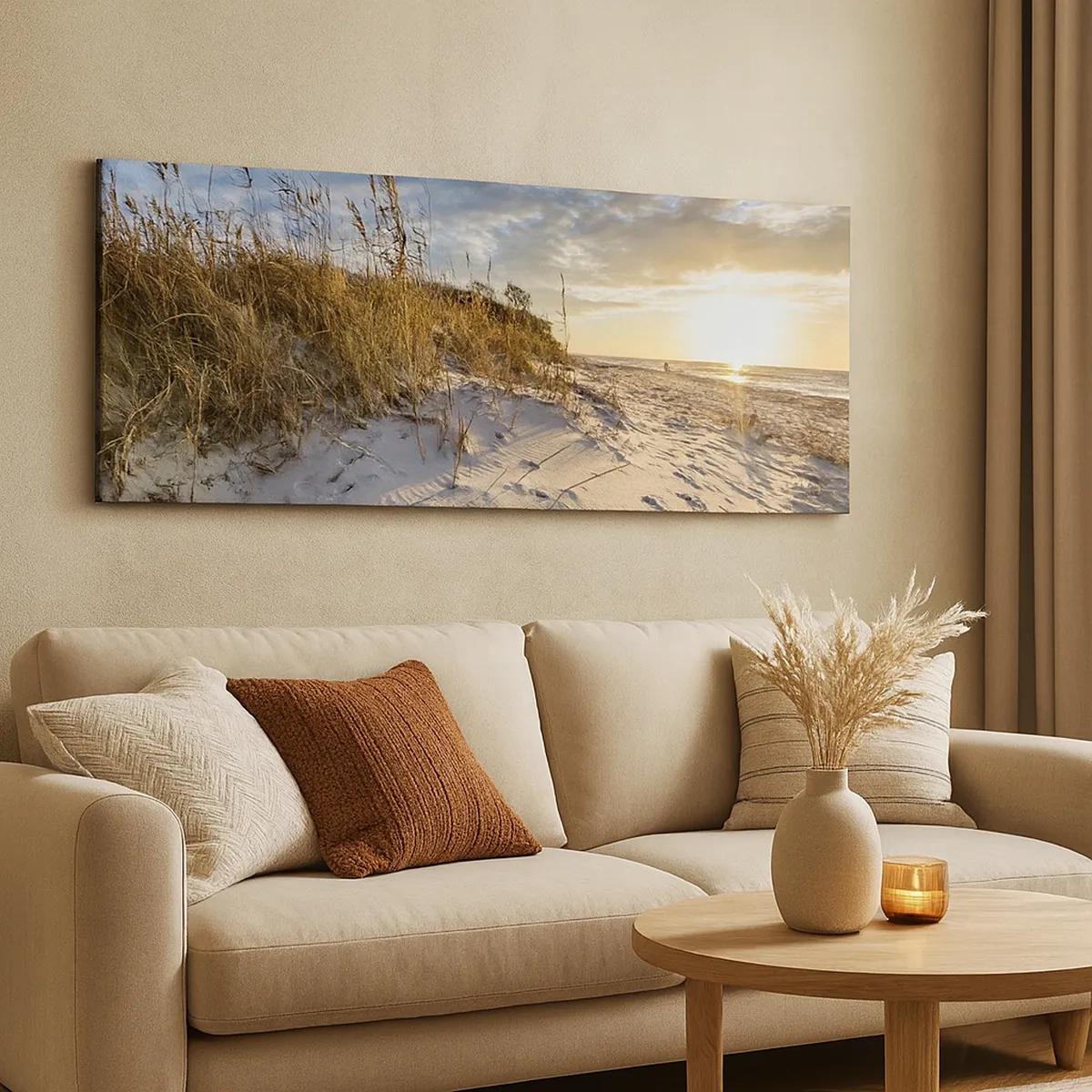 Impression sur toile - Image sur toile - Invitation à la ballade - 30x30 cm