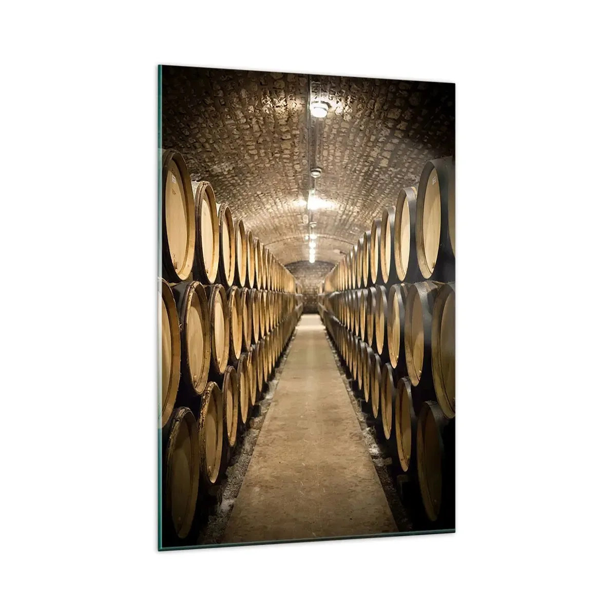 Impression sur verre - Image sur verre - Dans un sous-sol en brique - 80x120 cm