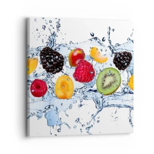 Impression sur toile - Image sur toile - Amusez-vous avec nous - 30x30 cm