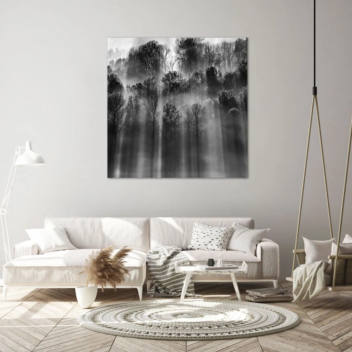 Impression sur toile - Image sur toile - Dans les flots de lumière - 70x70 cm