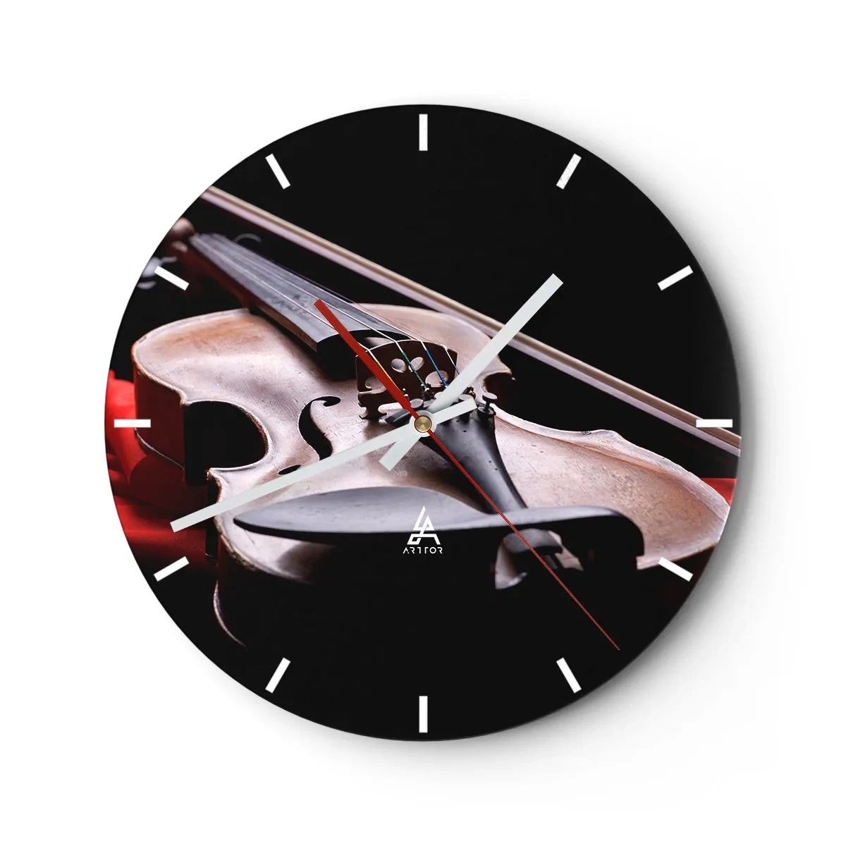 Horloge murale - Pendule murale - Musique des sentiments - 40x40 cm