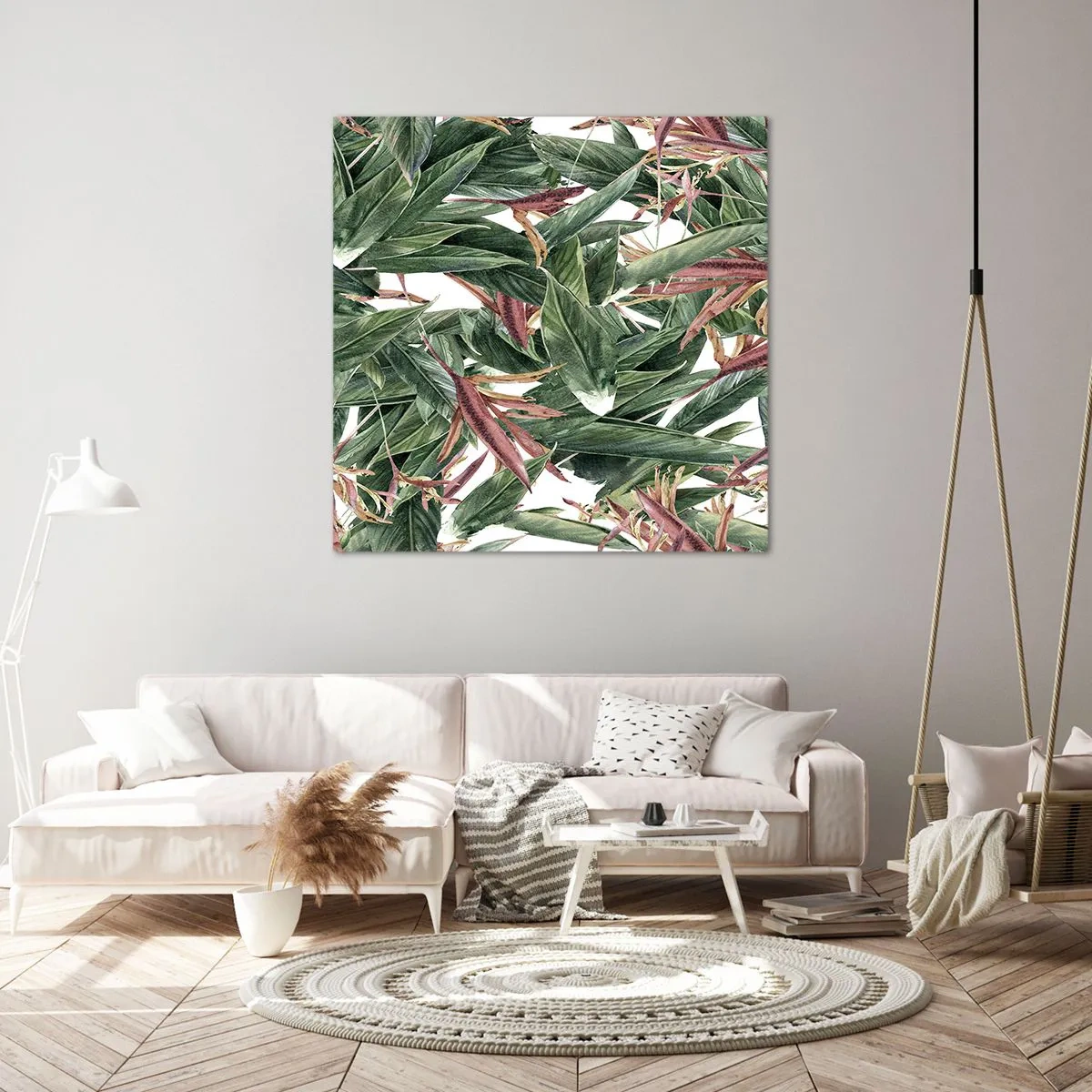 Impression sur toile - Image sur toile - Arbuste émeraude-lilas - 40x40 cm