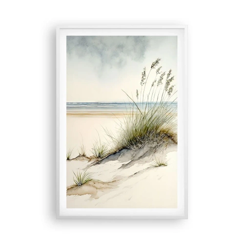 Affiche dans un cadre blanc - Poster - Choyé par le vent - 61x91 cm
