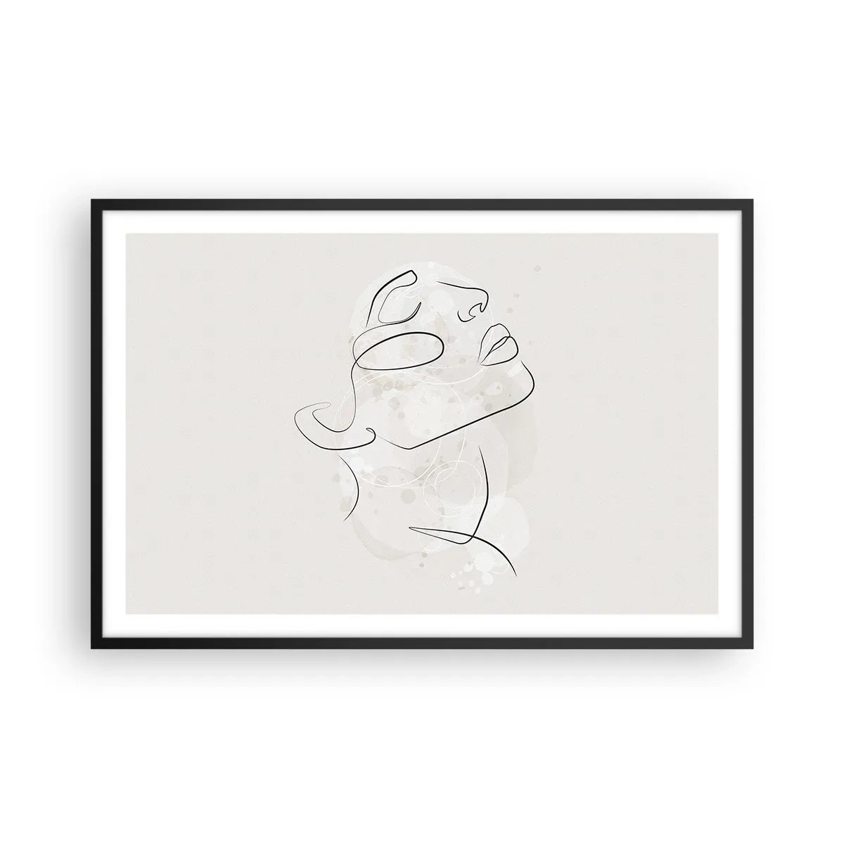 Affiche dans un cadre noir - Poster - L'esquisse d'un rêve - 91x61 cm