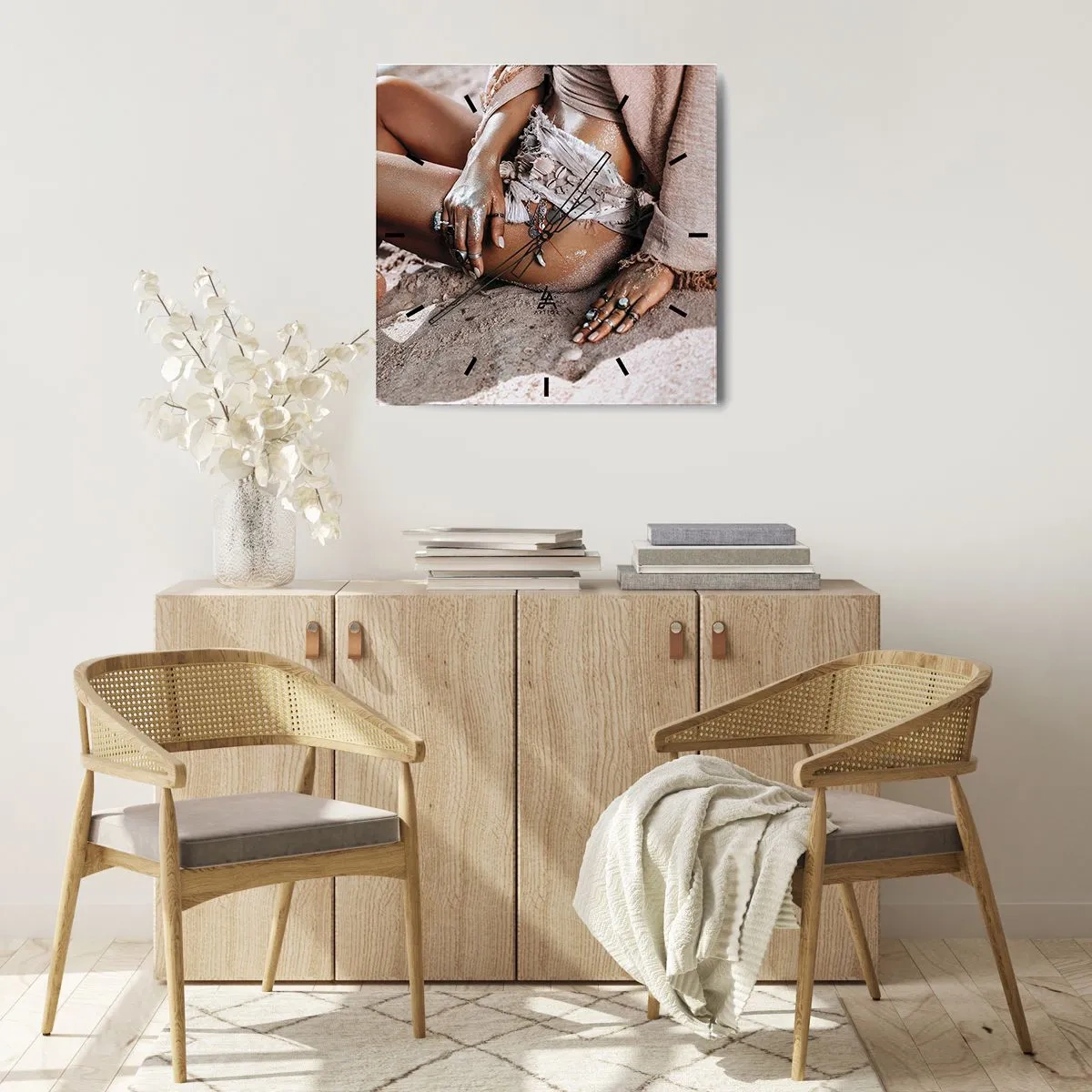 Horloge murale - Pendule murale - Rejeté par la vague? - 30x30 cm