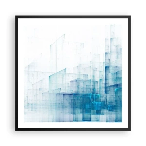 Affiche dans un cadre noir - Poster - Comment l’espace s’est formé - 60x60 cm