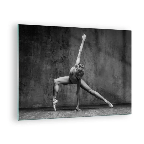 Impression sur verre - Image sur verre - Une danseuse dans une pose artistique - 70x50cm - Balance idéale - Décoration murale moderne pour le salon et la chambre ARTTOR