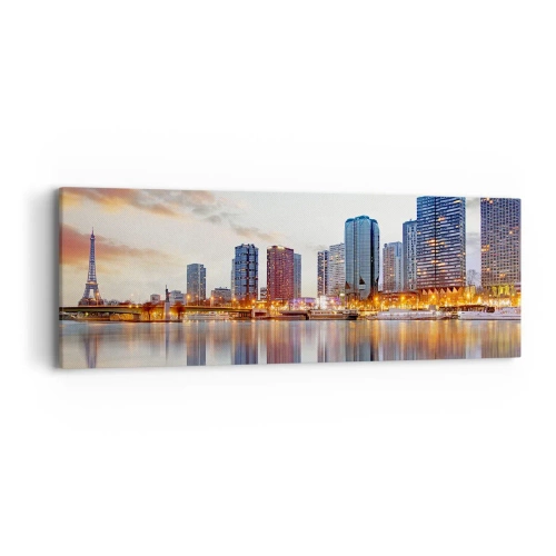 Impression sur toile - Image sur toile - La tranquillité monumentale de Paris - 90x30 cm