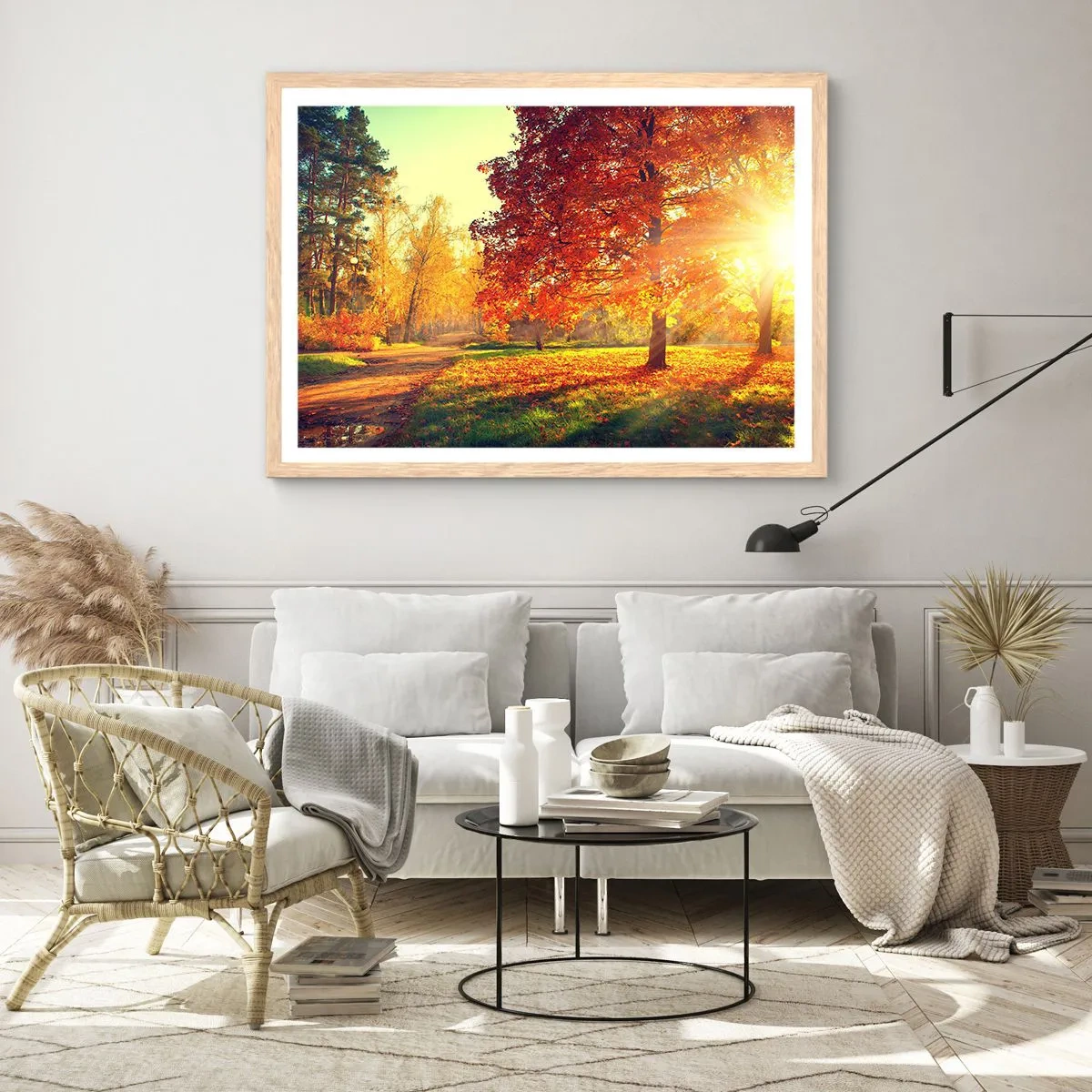 Affiche dans un chêne clair - Poster - Le roux est beau - 91x61 cm