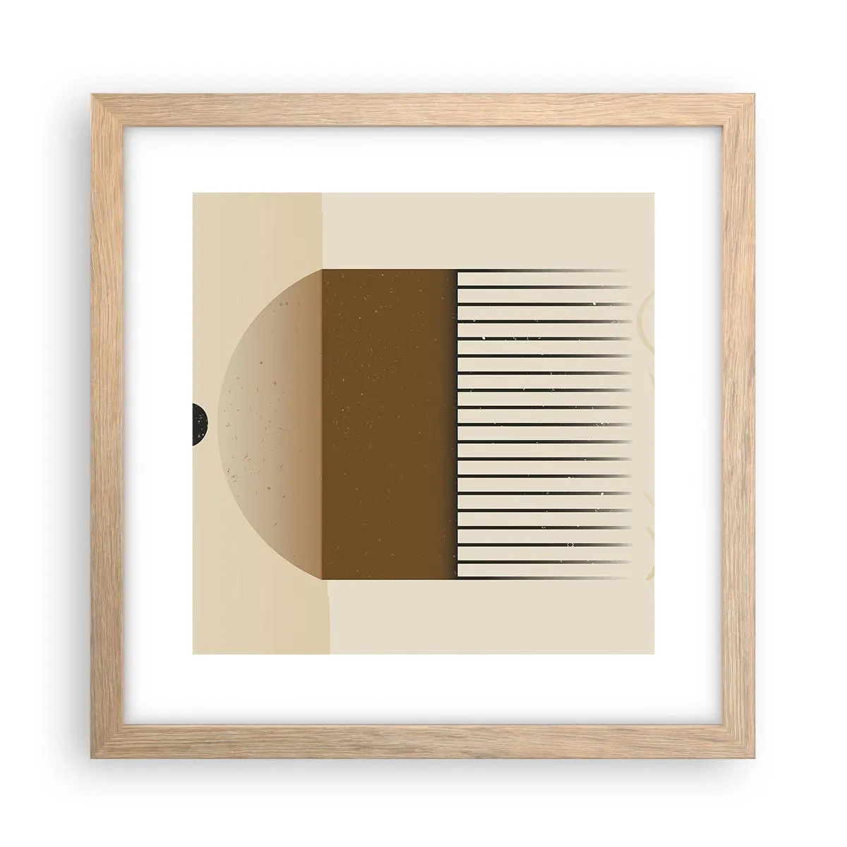 Affiche dans un chêne clair - Poster - Différents états - 30x30 cm