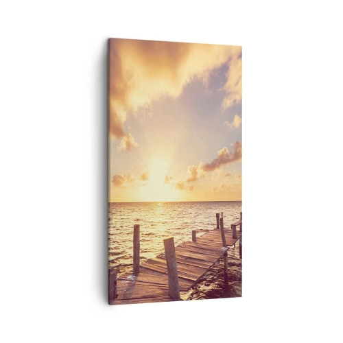 Impression sur toile - Image sur toile - La terre d'or de la douceur - 45x80 cm