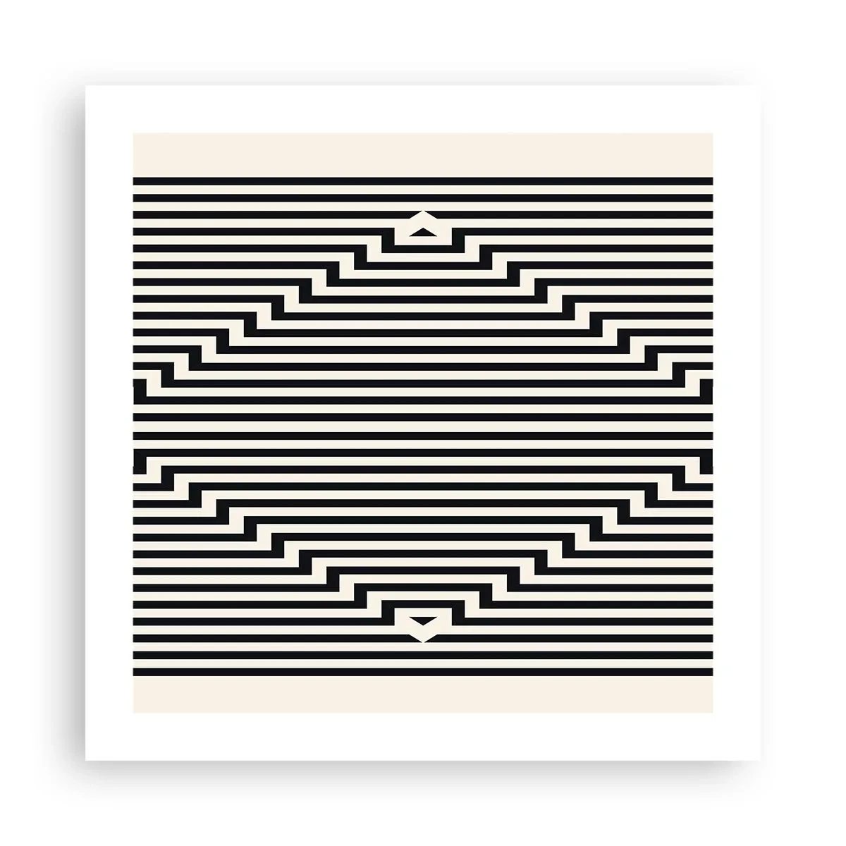 Affiche - Poster - Illusion géométrique - 50x50 cm