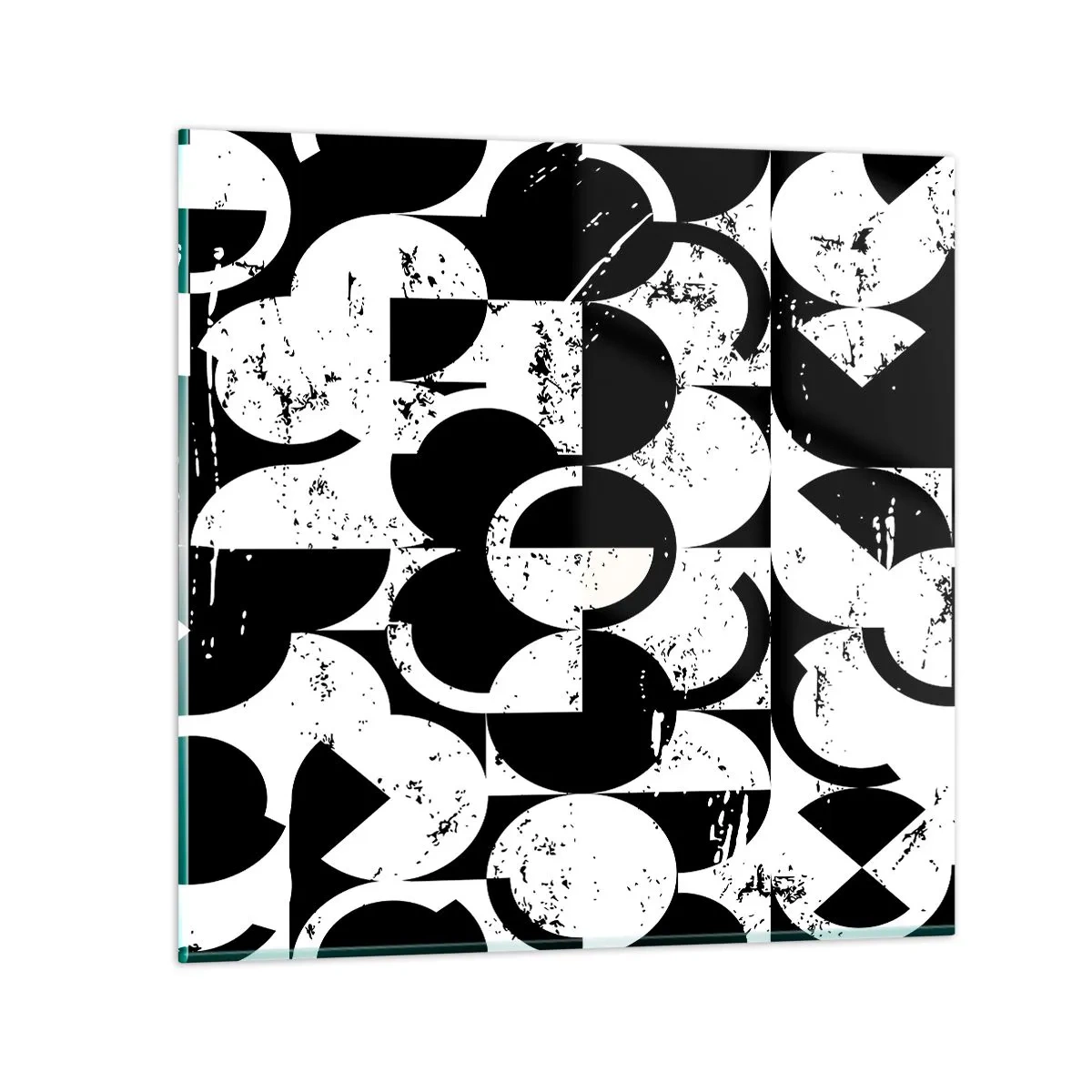 Impression sur verre - Image sur verre - Le blanc est blanc et le noir est noir - 40x40 cm