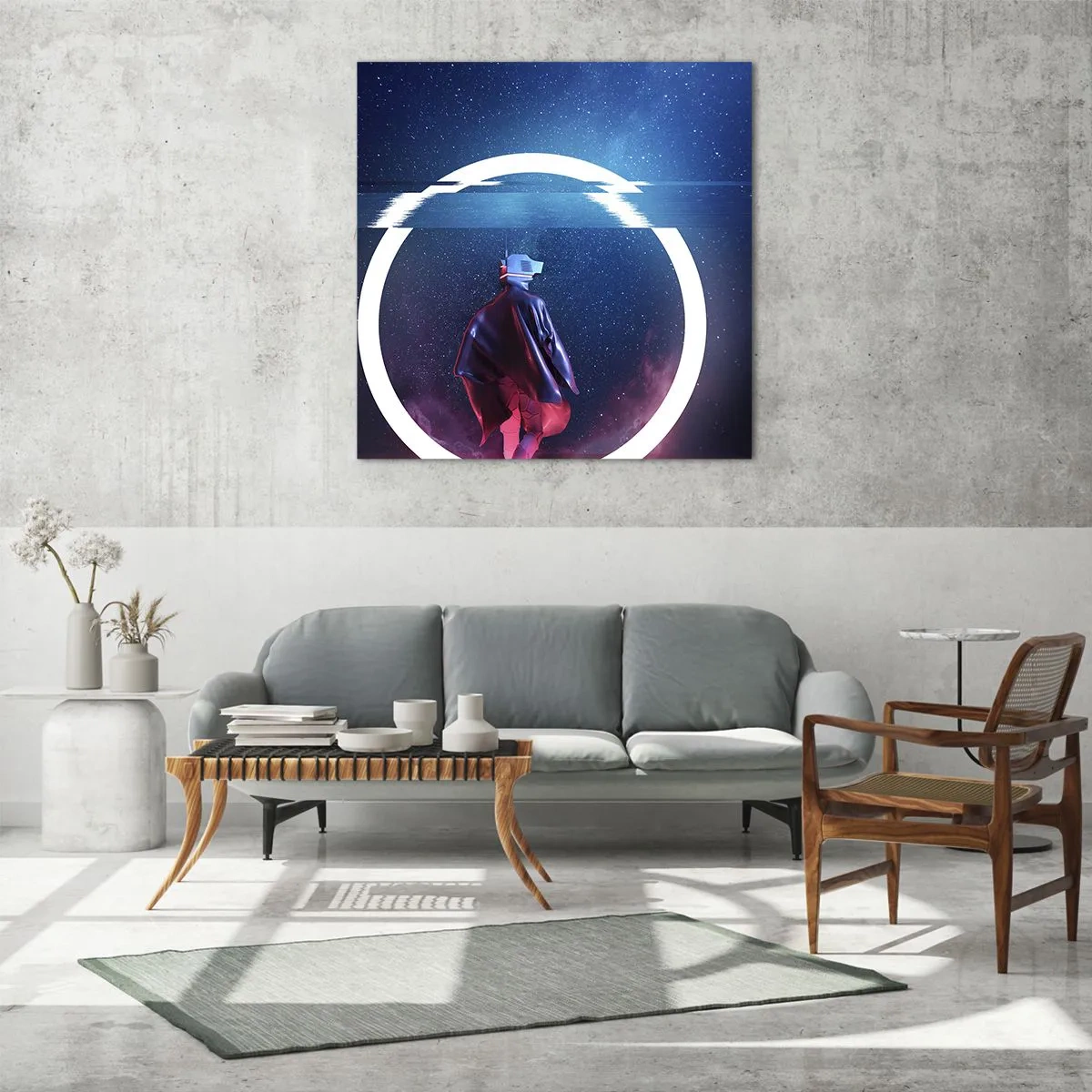 Impression sur verre - Image sur verre - Entre deux mondes - 50x50 cm