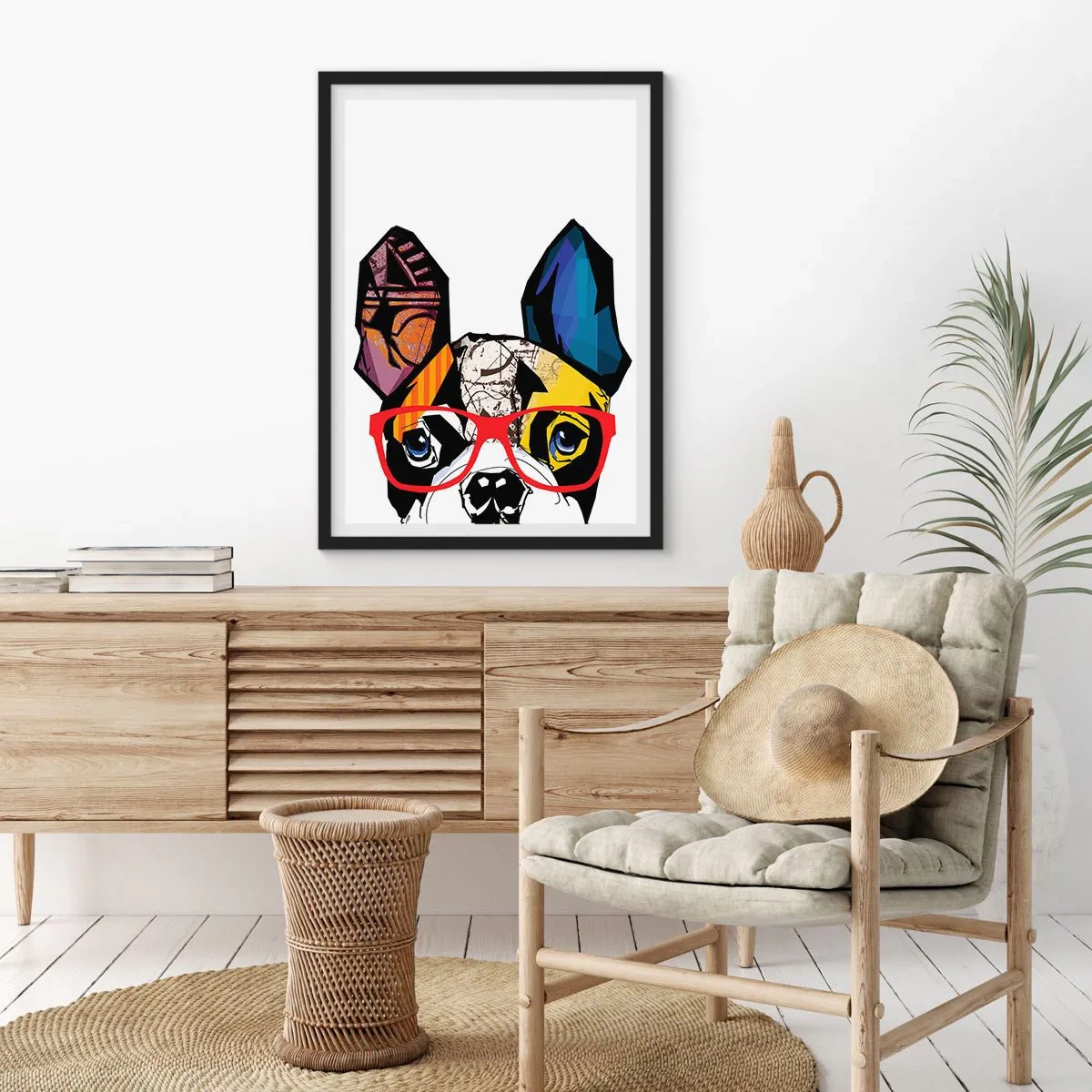 Affiche dans un cadre noir - Poster - Intellectuel - 40x50 cm