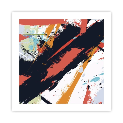 Affiche - Poster - Composition dynamique - 50x50 cm