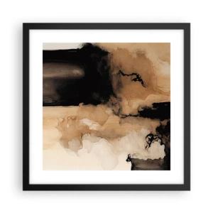 Affiche dans un cadre noir - Poster - Une abstraction intrigante - 40x40 cm