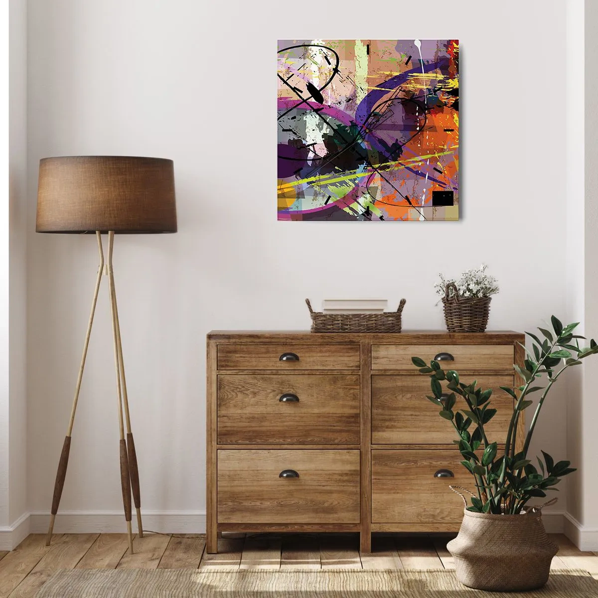 Horloge murale - Pendule murale - Vous pouvez aller tout droit ou autour - 30x30 cm