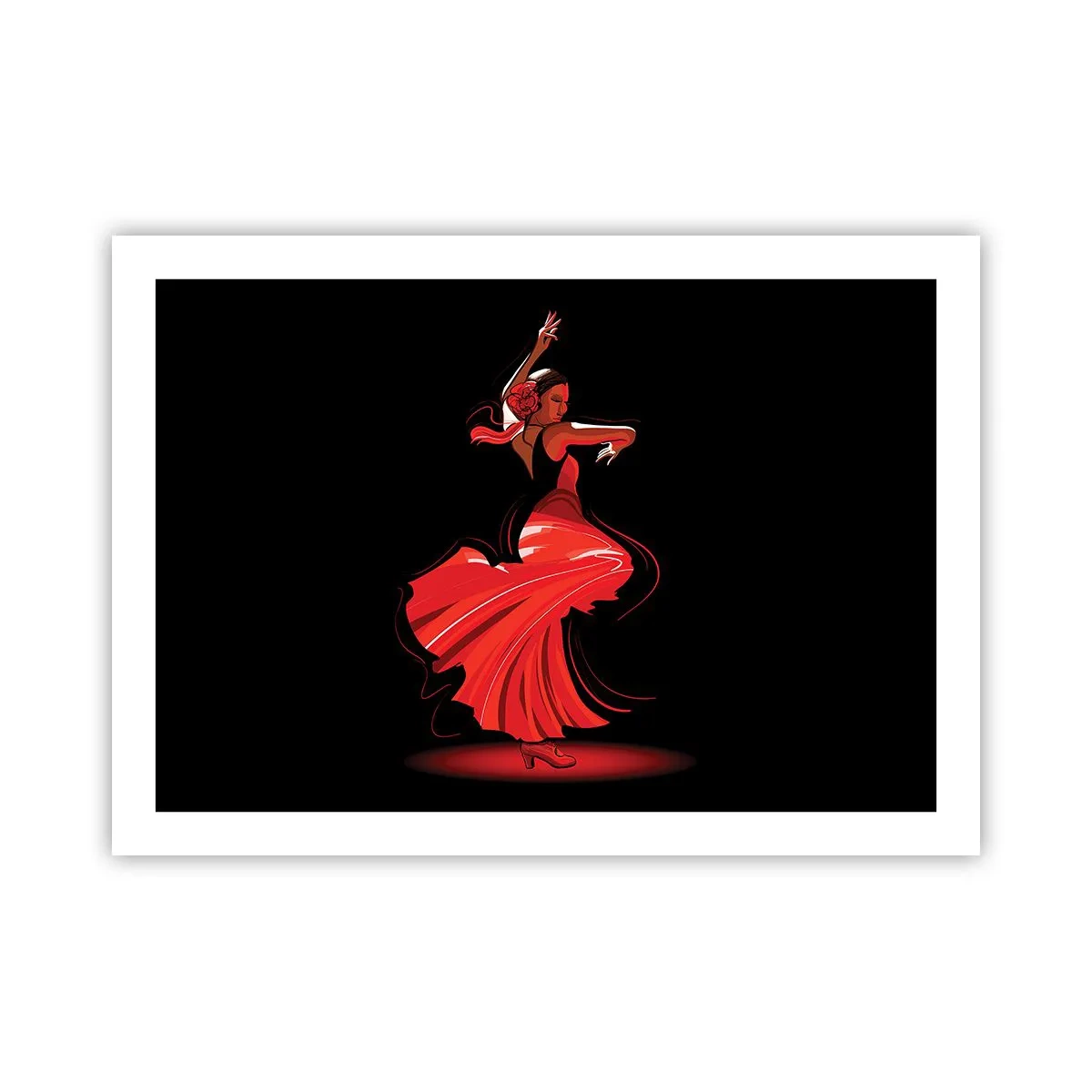 Affiche - Poster - L'esprit fougueux du flamenco - 70x50 cm