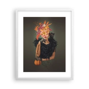 Affiche dans un cadre blanc - Poster - Sort de sorcière - 40x50 cm