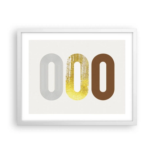 Affiche dans un cadre blanc - Poster - Ooo! - 50x40 cm