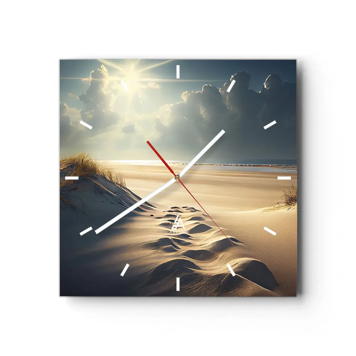Horloge murale - Pendule murale - Un paysage apaisant - 40x40 cm