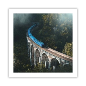 Affiche - Poster - Train nature - 50x50 cm