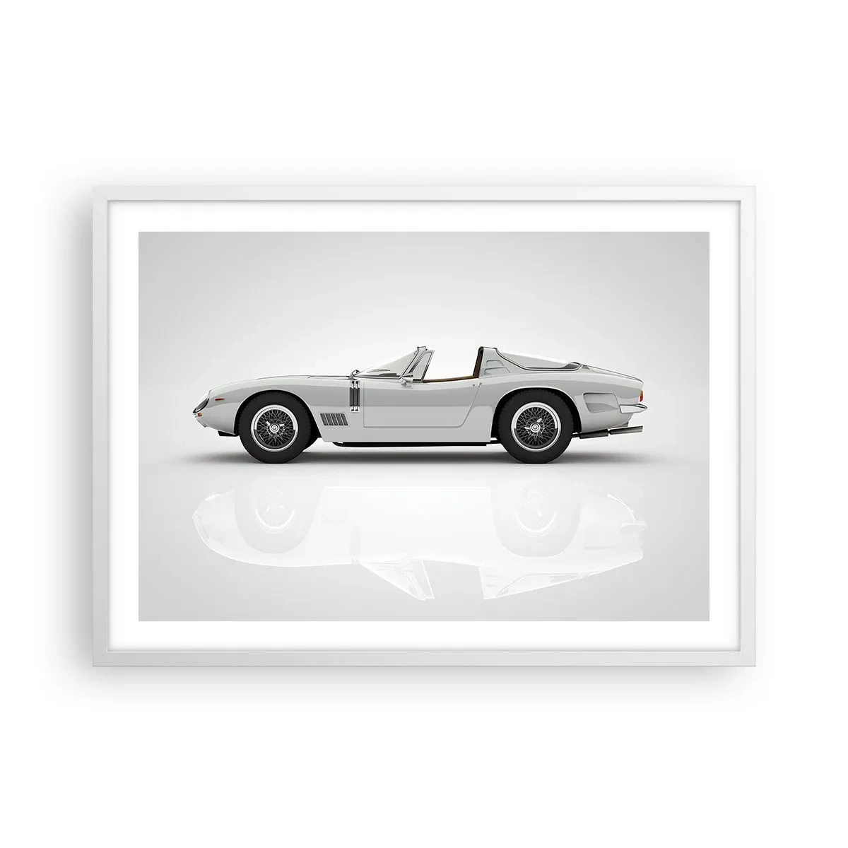 Affiche dans un cadre blanc - Poster - Promesse de plaisir - 70x50 cm