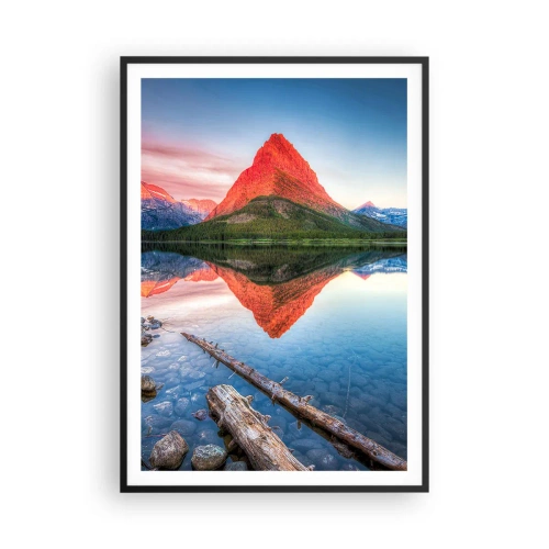 Affiche dans un cadre noir - Poster - Chaleur et fraicheur - 70x100 cm