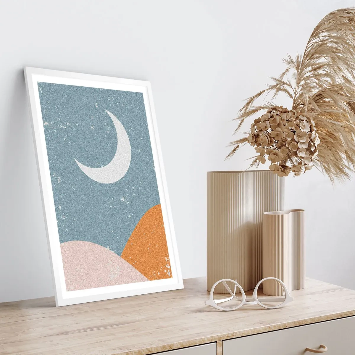 Affiche dans un cadre blanc - Poster - Miracle de nombreuses nuits - 70x100 cm