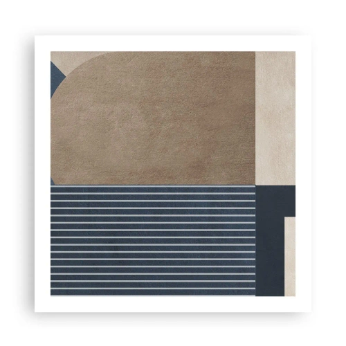 Affiche - Poster - Composition simple et en rondeur - 60x60 cm