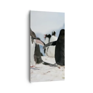 Impression sur toile - Image sur toile - Danser dans la neige - 65x120 cm
