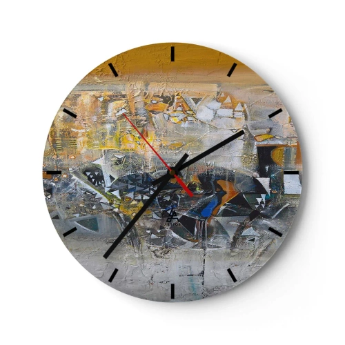 Horloge murale - Pendule murale - Tout se met en place - 40x40 cm