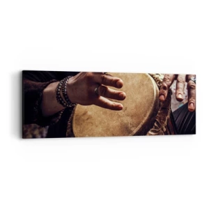 Impression sur toile - Image sur toile - Au rythme du coeur - 90x30 cm