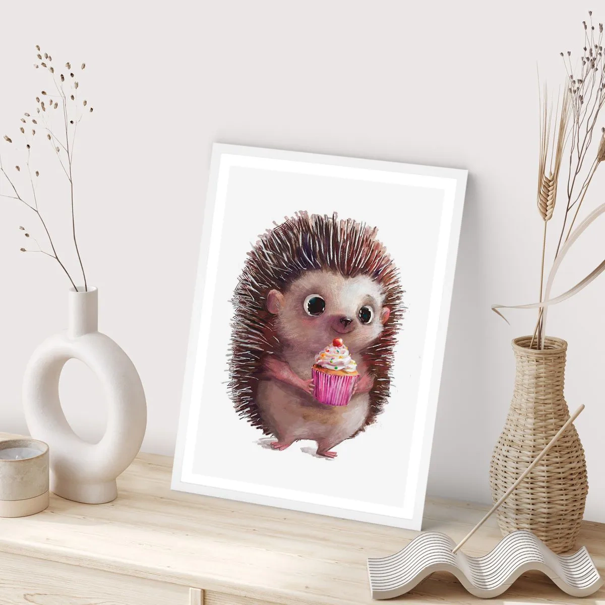 Affiche dans un cadre blanc - Poster - La fête c'est tous les jours - 40x50 cm