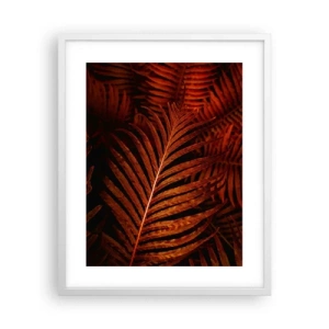 Affiche dans un cadre blanc - Poster - Chaleur de la vie - 40x50 cm