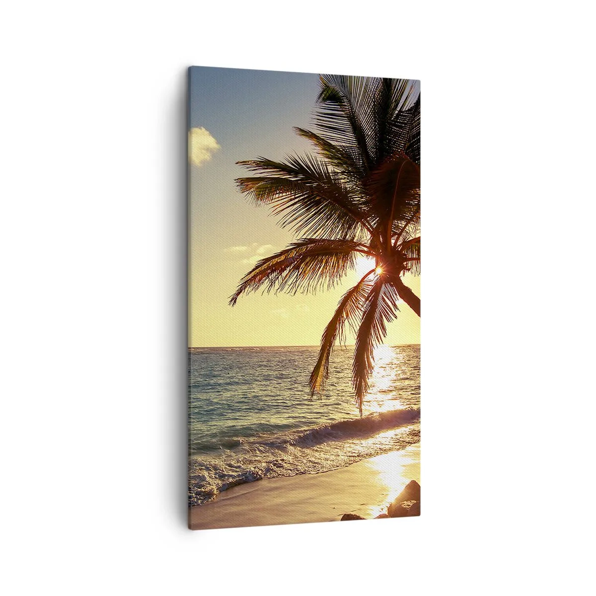 Impression sur toile - Image sur toile - L'été sous les palmiers - 45x80 cm