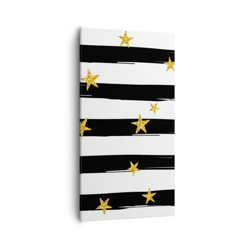 Impression sur toile - Image sur toile - Nous sommes tous nés sous une bonne étoile - 55x100 cm