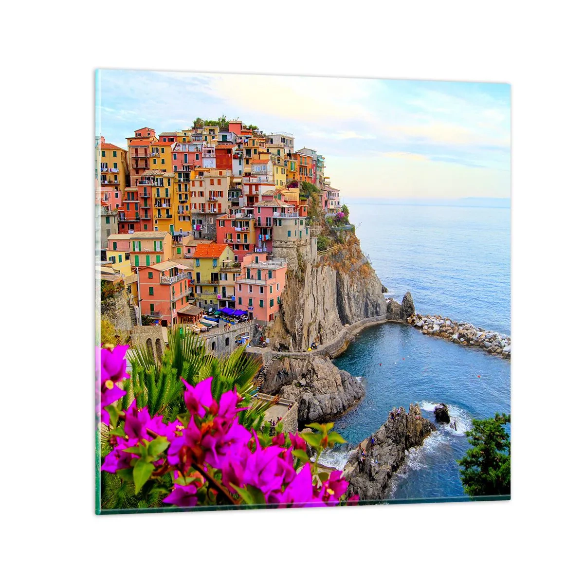 Impression sur verre - Image sur verre - La ville qui rit - 70x70 cm