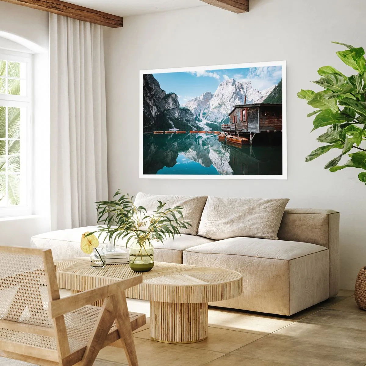 Affiche - Poster - Un matin cristallin en montagne - 40x30 cm