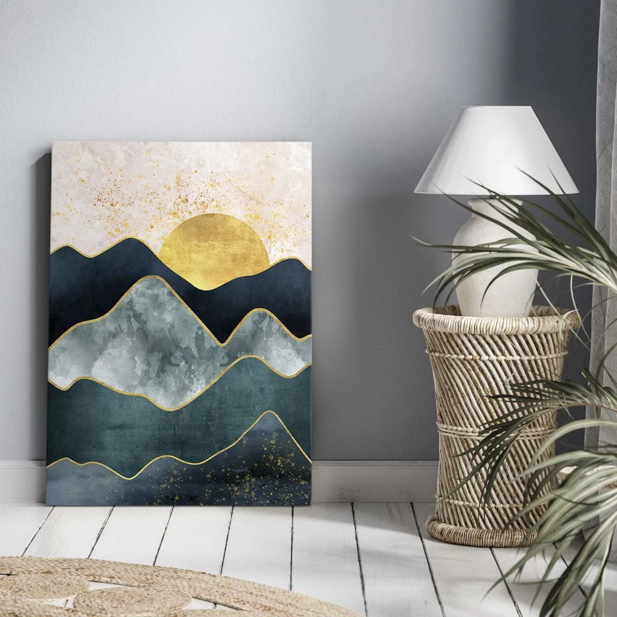 Impression sur toile - Image sur toile - Après les sept montagnes - 80x120 cm