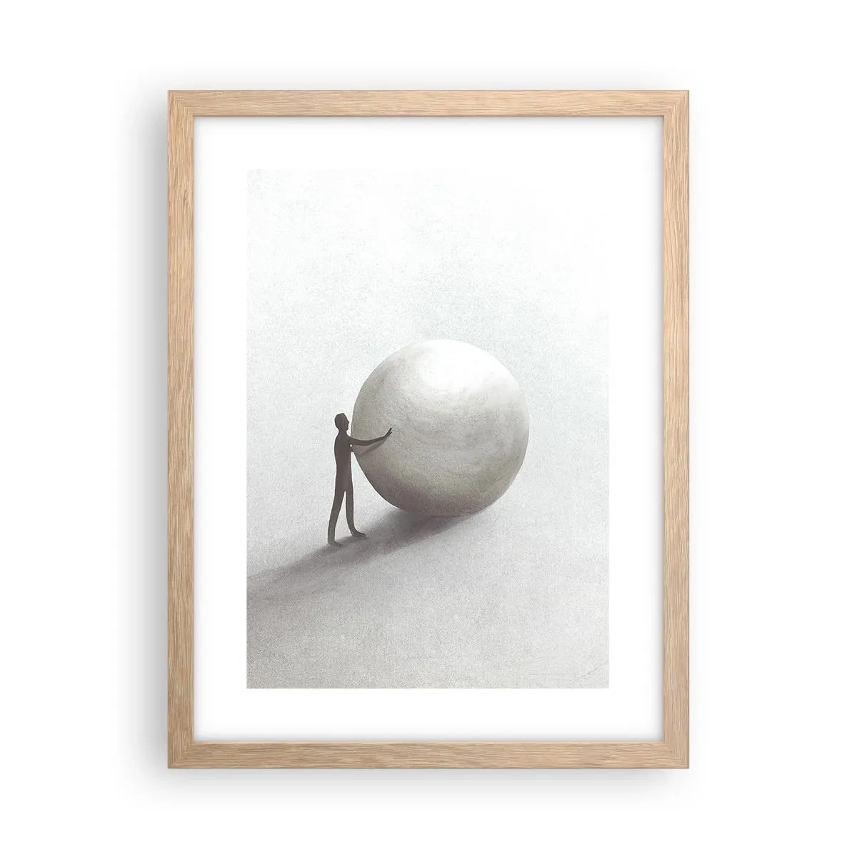 Affiche dans un chêne clair - Poster - Jeu de la vie - 30x40 cm