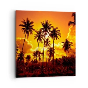 Impression sur toile - Image sur toile - Montagnes en feu, forêts en feu - 70x70 cm