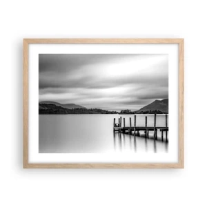 Affiche dans un chêne clair - Poster - Douceur et force - 50x40 cm